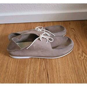 Olukai Holokai Casual Shoes Men's Size 14 Neutral Leather Laced Loafer